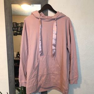 Pink oversized hoodie